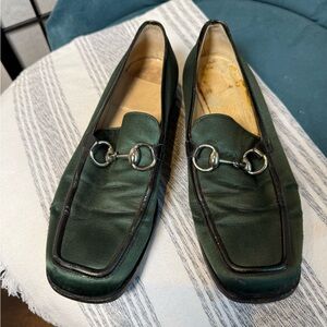 Gucci by Tom Ford Classic Green Satin Loafer